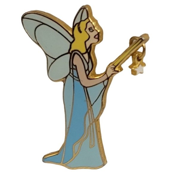 Disney 2002 Pinocchio's Blue Fairy With Star Charm Wand Character Pin, E19 - Picture 2 of 8